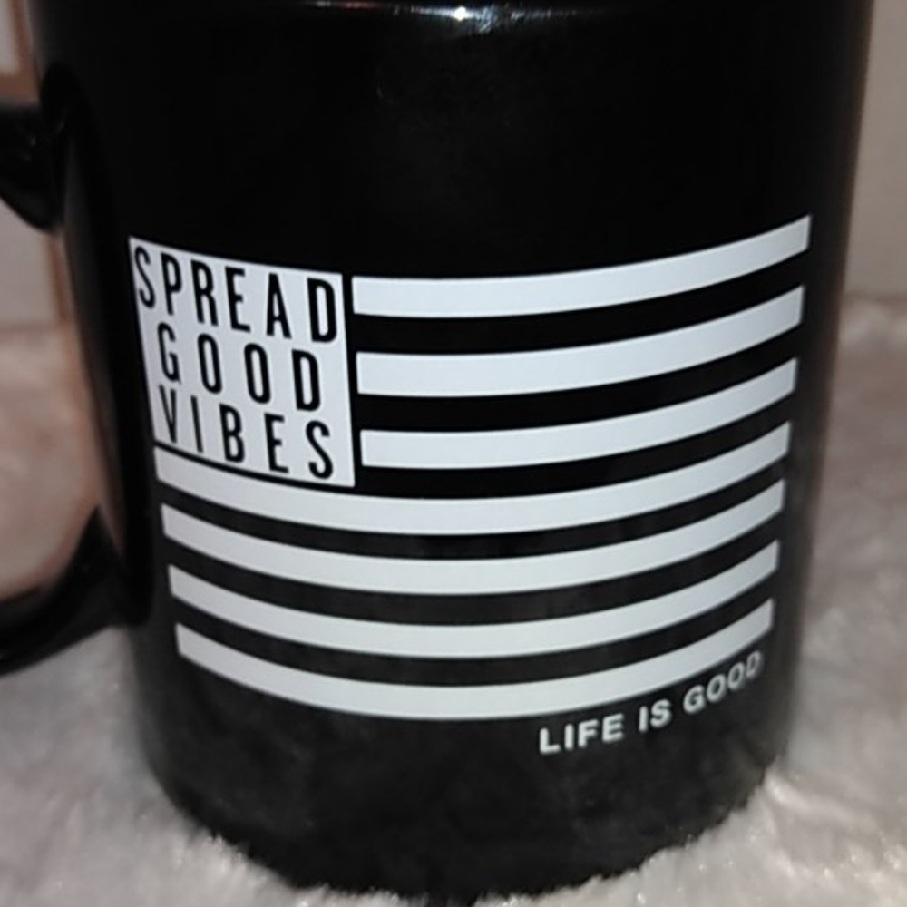 Flag Inspired mug Life Is Good